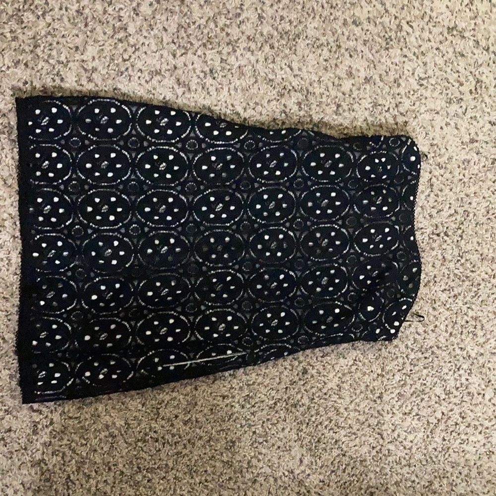 Strapless mini dress